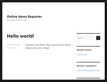 Tablet Screenshot of onlinenewsreporter.com